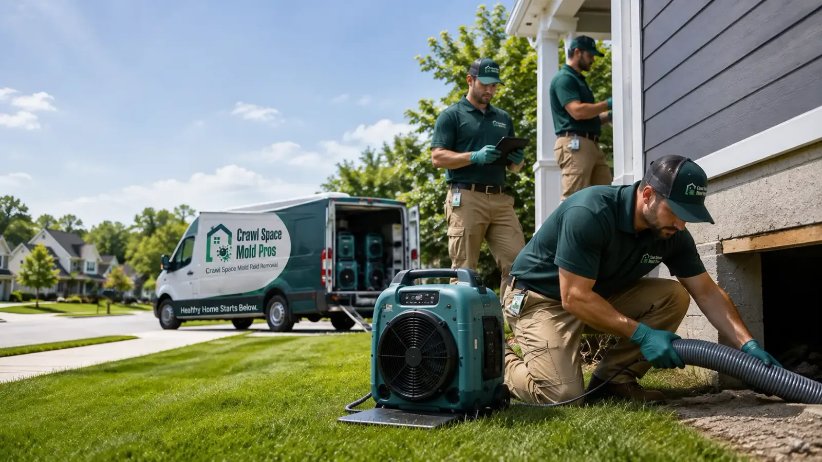 Crawl Space Mold Removal in Grasston, MN